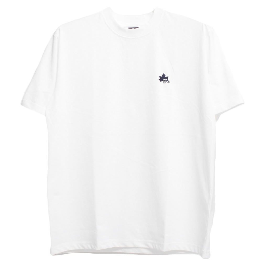 【新品】 4L ホワイト LOGOS PARK(ロゴス パーク) 半袖 Tシャツ メンズ 大きいサイズ ワンポイント 刺繍 プリント クルーネック カットソー_画像3