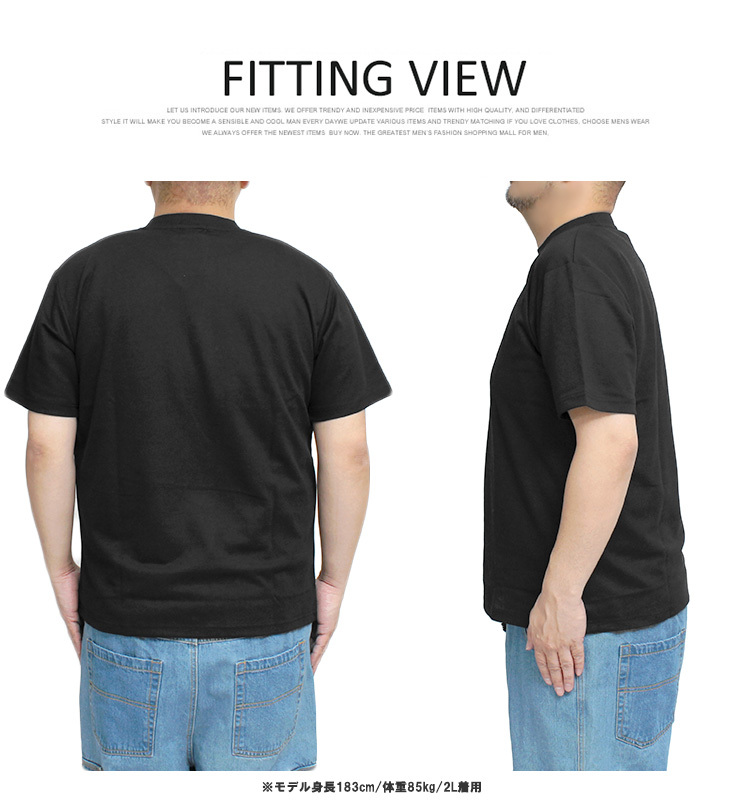 【新品】 3L ネイビー コンバース(CONVERSE) 半袖 Tシャツ メンズ 大きいサイズ ドライ 吸汗速乾 裏メッシュ ロゴ プリント クルーネック_画像7
