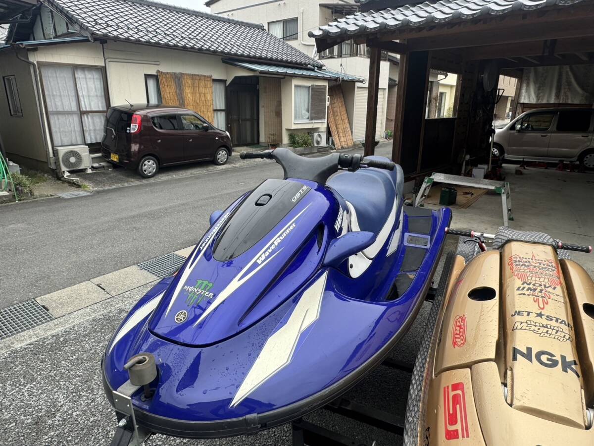 ヤマハ　ウエーブランナー　１２００GP　２スト　新艇から淡水使用　フルトレーラーとセット　始動動画あり　アワー２６７H　MJ１２００GP_画像4