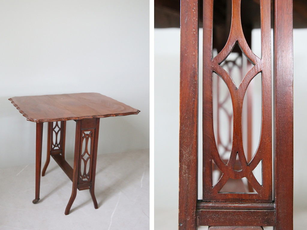  Britain antique * old tree gate leg table d/ wooden dining desk / butterfly / display shelf working bench / store furniture display pcs / England Vintage furniture 