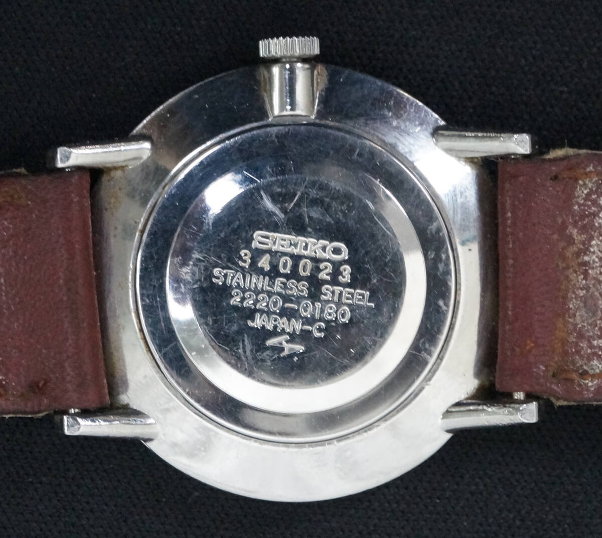 現状品 SEIKO セイコー メンズ腕時計 2220-0180 手巻き 24石 アナログ 2針 _画像3