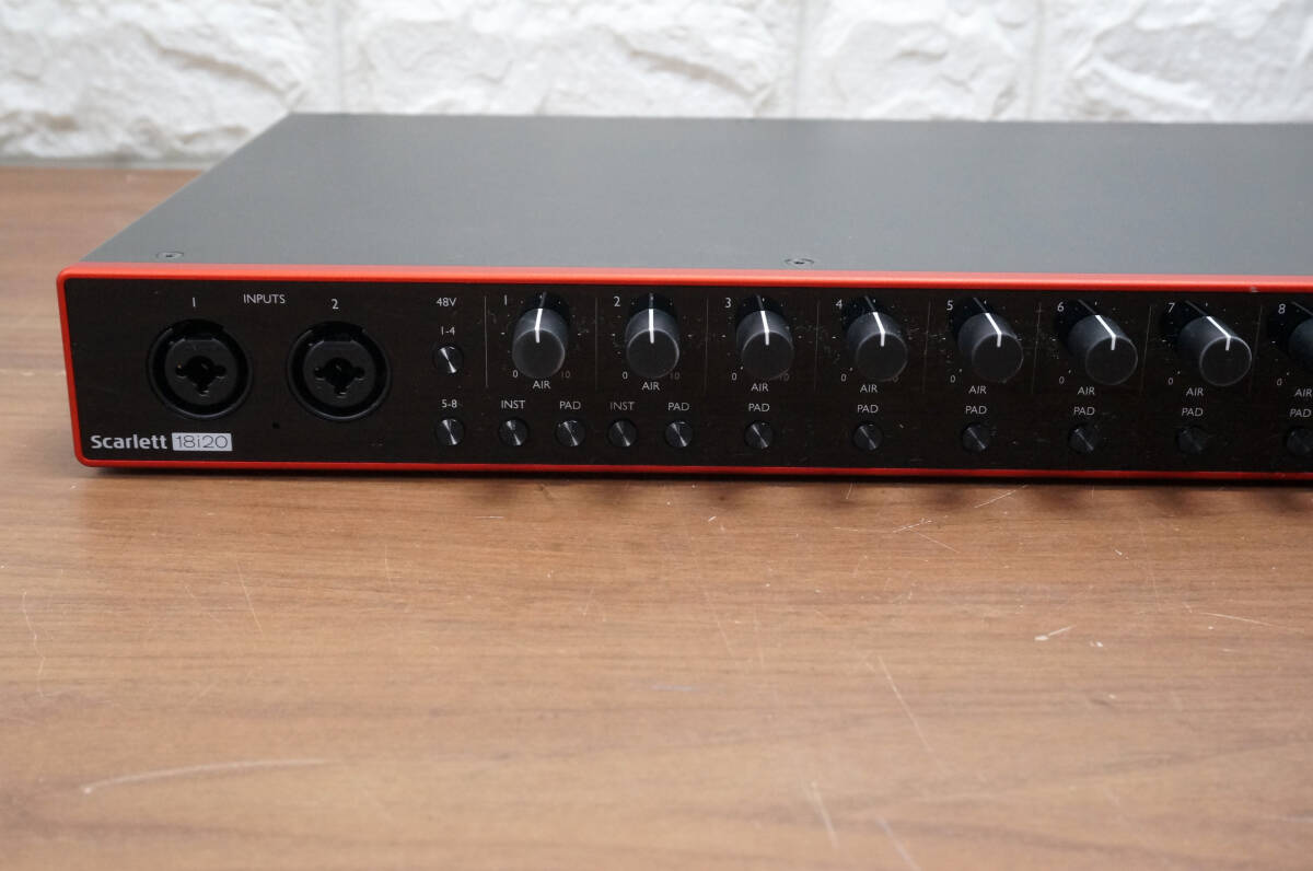 中古良品!! Focusrite Scarlett 18i20 (Gen.3) 18入力 20出力 USBオーディオインターフェイス 第3世代 フォーカスライト スカーレットの画像3