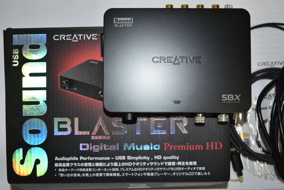 49S 【中古品】 CREATIVE USB Sound Blaster Digital Music Premium HD SB1240 USBオーディオインターフェイス サウンドブラスターの画像1