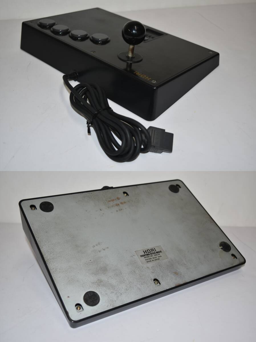 24M 【中古品】 HORI ファイティングスティックNEOⅡ HNS-08 FIGHTING STICK NEO Ⅱ ホリ コントローラー ネオジオ NEO GEO