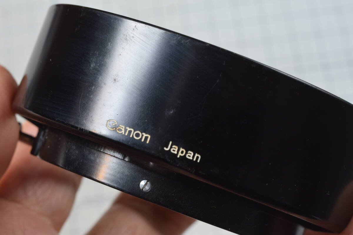 ＃882  金属製フード フィルター径55ｍｍに適合 横ねじ締め付け方式 CANON 50mm1.2の画像5