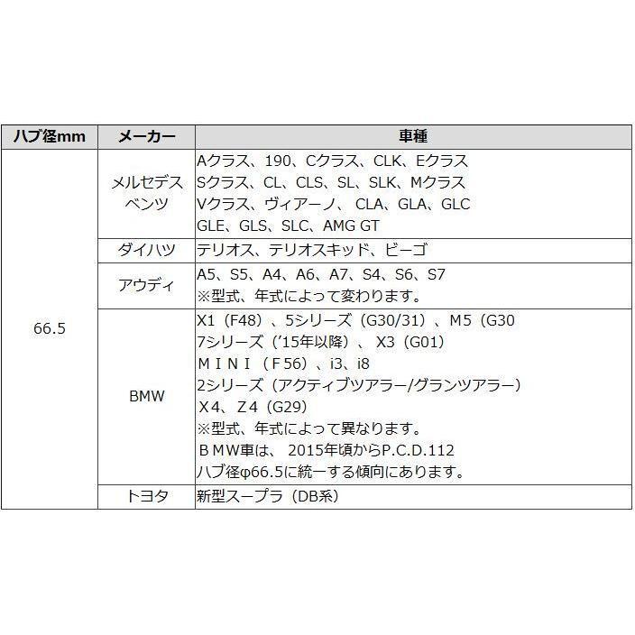 特価品 アルミ ツバ付き ハブリング シルバー 4枚 73.1mm→59.1mm_画像3