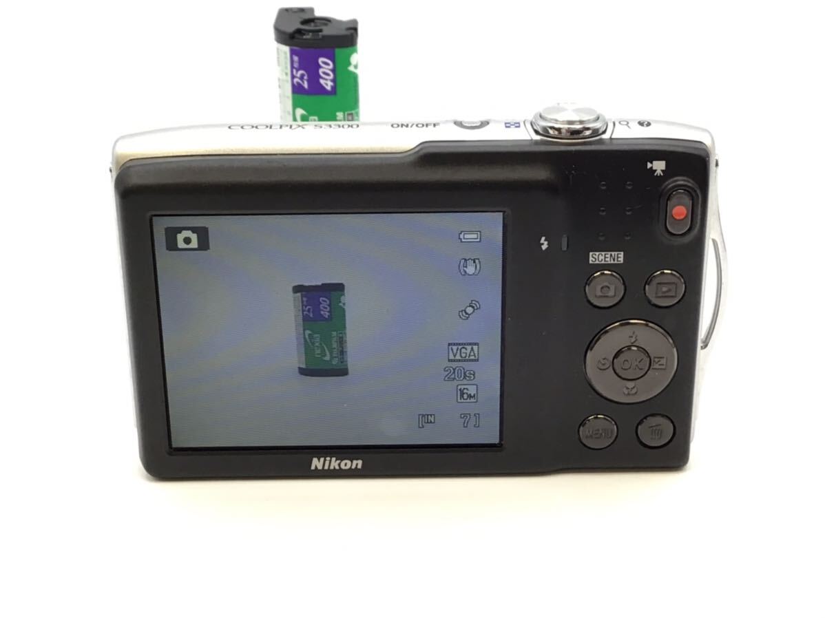 33220 【動作品】 Nikon ニコン COOLPIX S3300 コンパクトデジタルカメラ 純正バッテリー付属_画像7