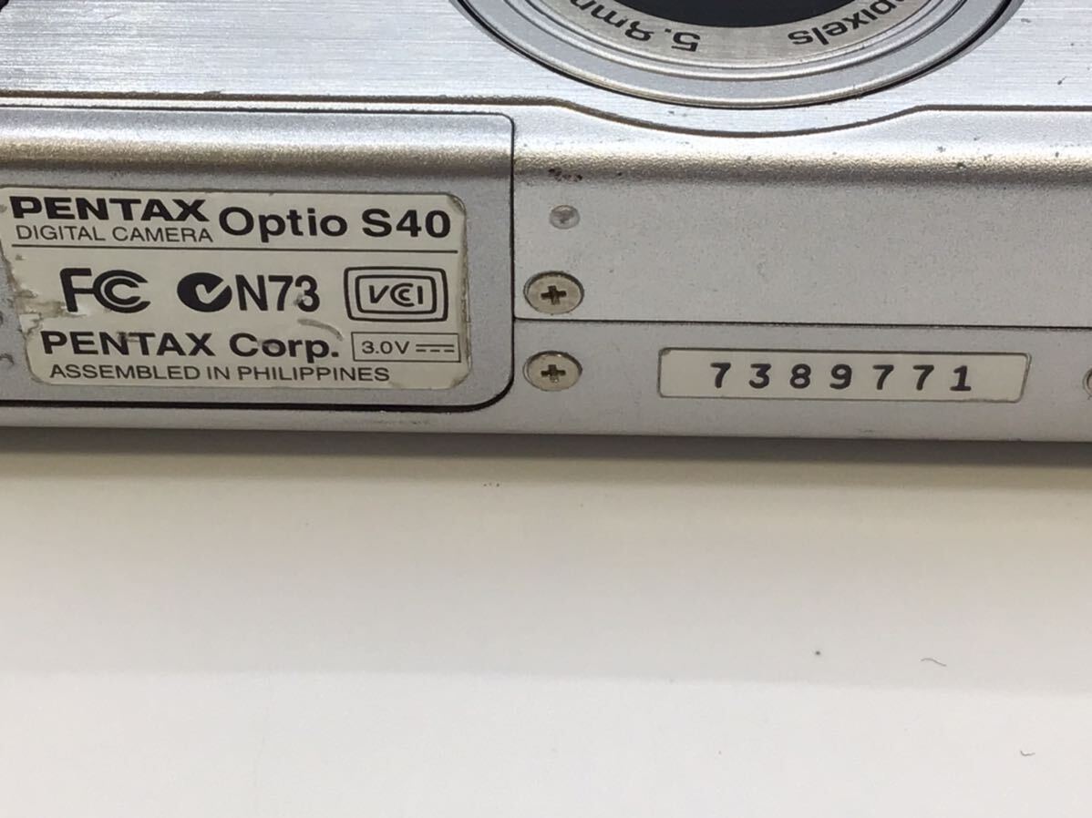 89771 【動作品】 PENTAX ペンタックス Optio S40 コンパクトデジタルカメラ 電池式 の画像9