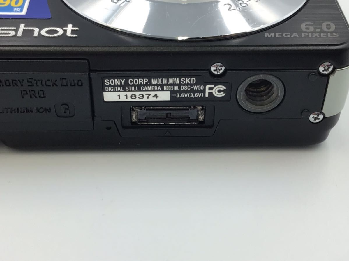 16374 【動作品】 SONY ソニー Cyber-shot DSC-W50 コンパクトデジタルカメラ _画像9