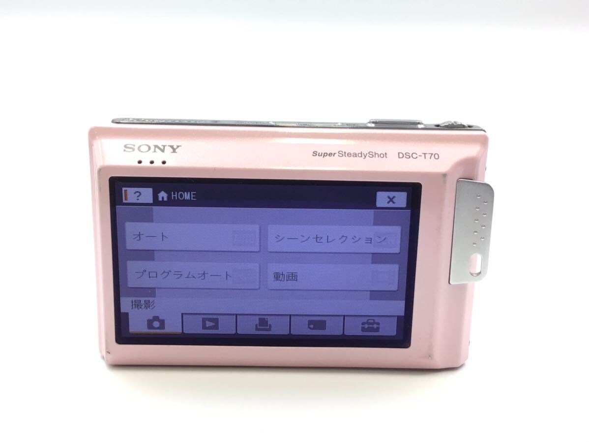 52780 【動作品】 SONY ソニー Cyber-shot DSC-T70 コンパクトデジタルカメラ バッテリー付属_画像6