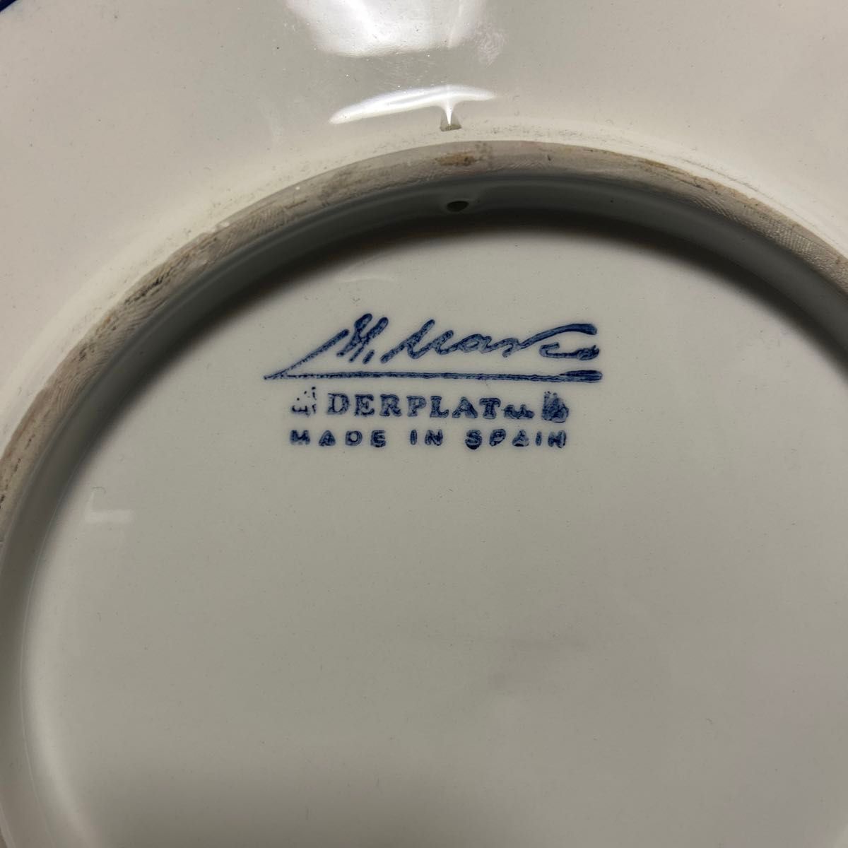 ★★ DERPLAT スペイン製　アンティーク大皿　バルセロナ★★ 陶磁器 飾り皿