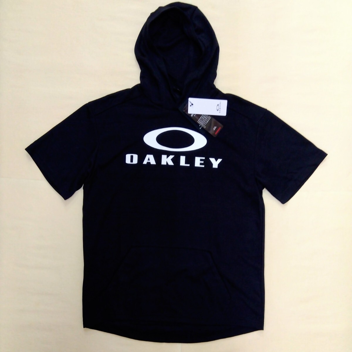 [新品] OAKLEY オークリー スウェット上下 セットアップ 上下セット 半袖パーカー 七分丈パンツ OAKLEYロゴ Lサイズ