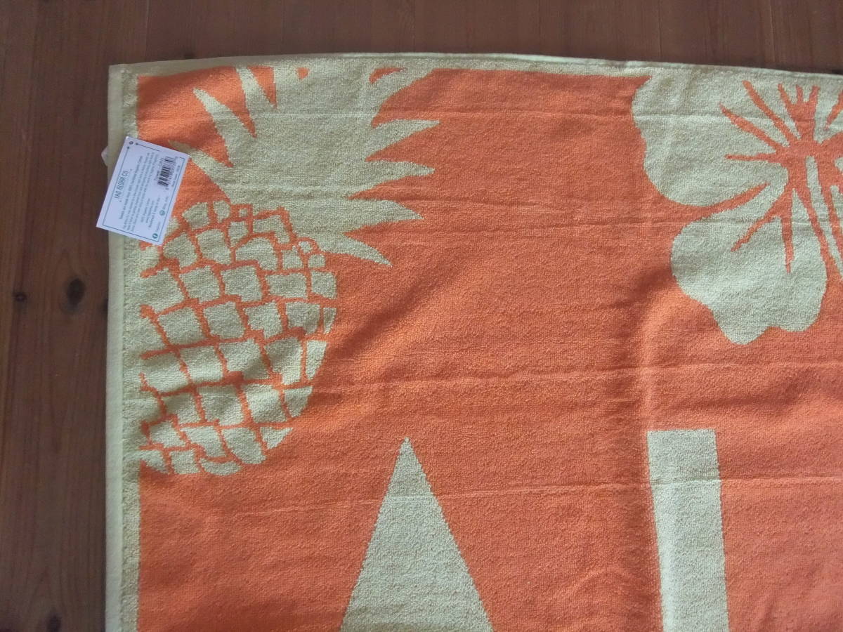 ALOHA new goods hole f-z market HAWAII Hawaii WHOLE FOODS MARKET large size bath towel thick cloth organic cotton beach towel 