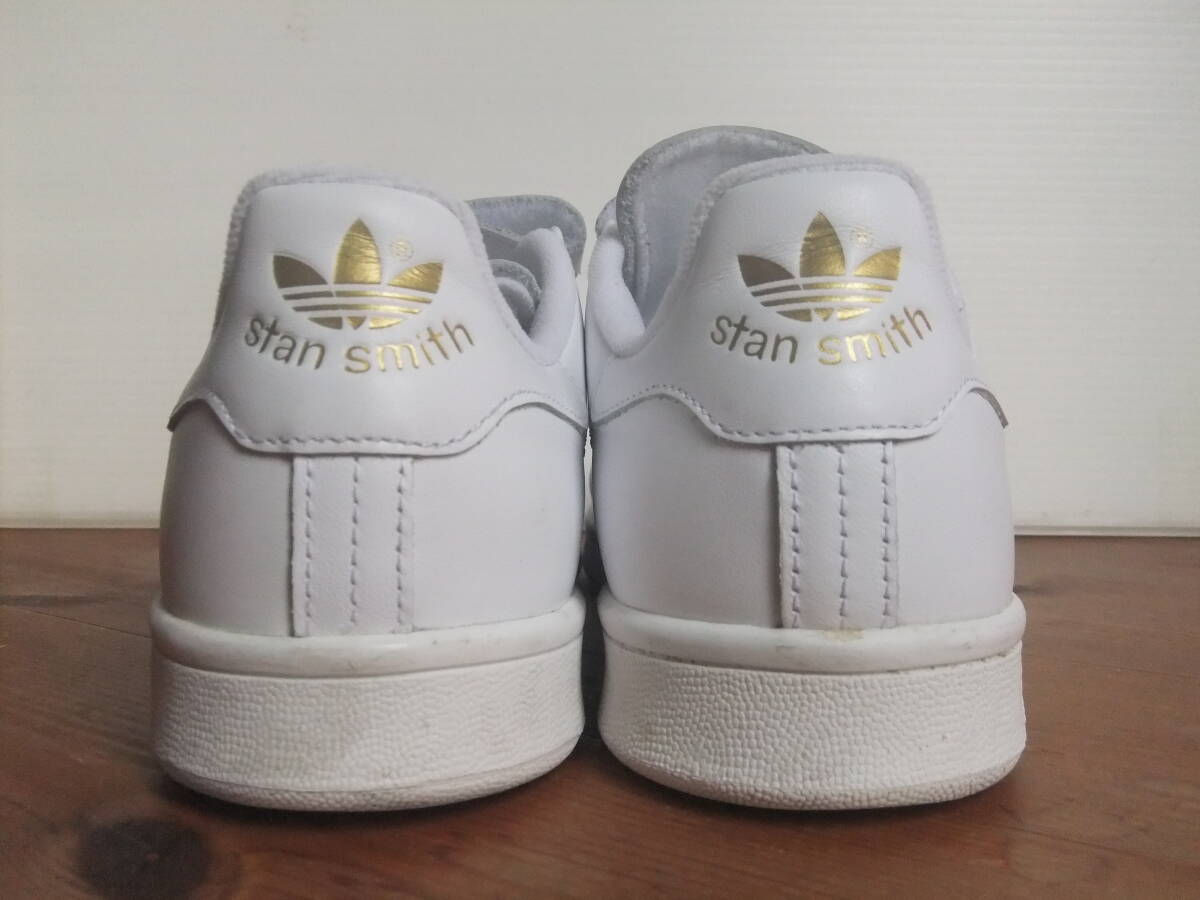 美品 春色 アディダス adidas ORIGINALS スタンスミス コンフォート STAN SMITH CF ベルクロ 定価17900円 S75188 ホワイト ゴールド_画像5