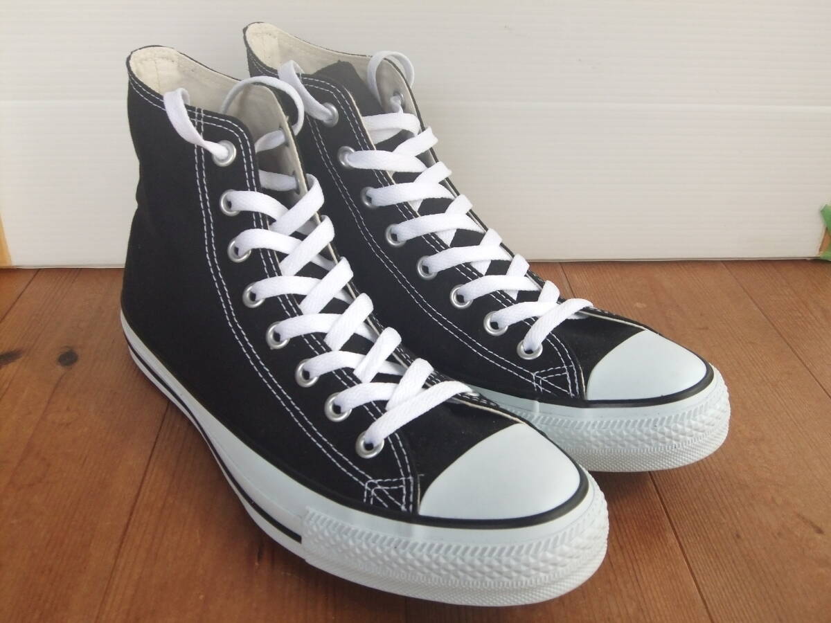 新品 同様 コンバース CONVERSE 定番 オールスター ハイ CANVAS ALLSTAR HI 黒 ブラック キャンバス オリジナル 定価6380円 極上品 _画像3