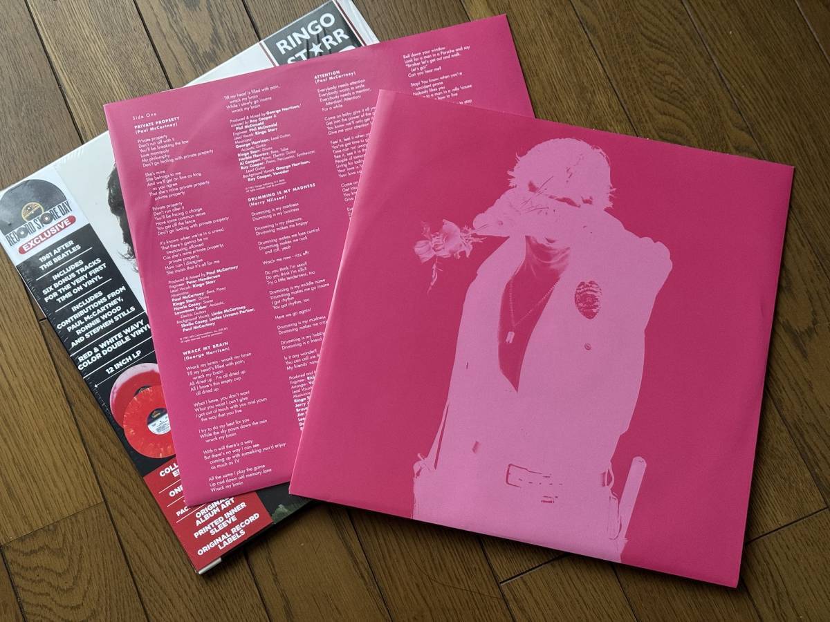 リンゴ・スター『Stop & Smell The Roses＜Colored Vinyl＞』美品の画像3