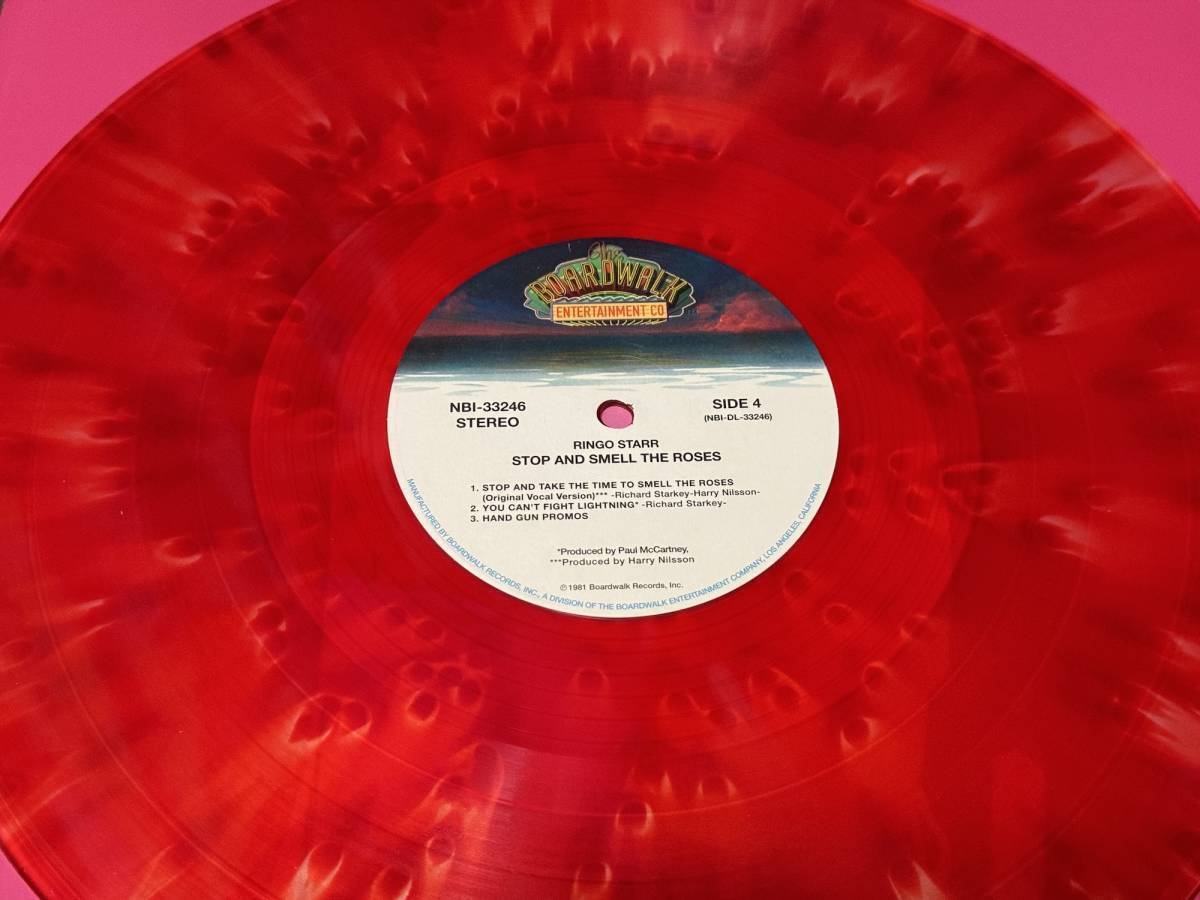 リンゴ・スター『Stop & Smell The Roses＜Colored Vinyl＞』美品の画像7