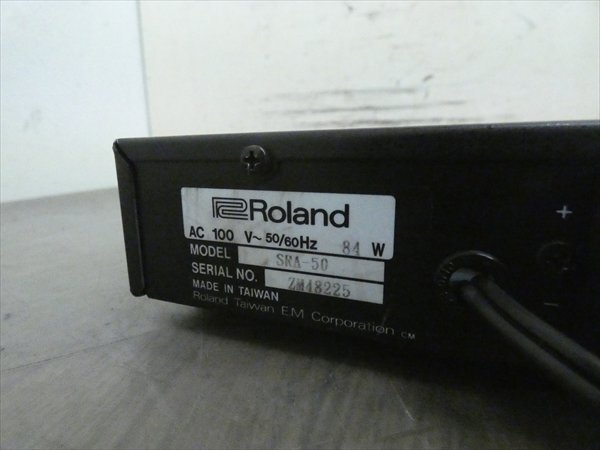 Roland/ローランド☆ステレオパワーアンプ/ハーフラックサイズ☆SRA-50 管N23970 #の画像3