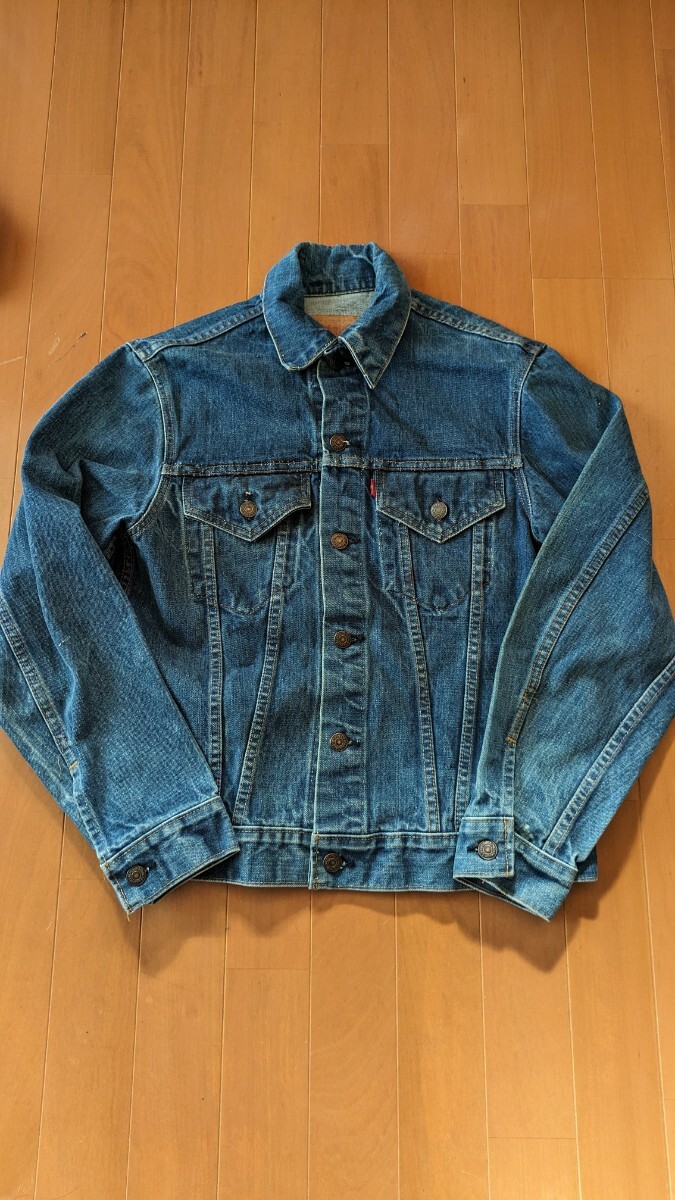 ビンテージ リーバイス ７０５０５e スモールe デニムジャケット Gジャン 70年代 初期 Levis USA製 古着 ビンテージ古着の画像1