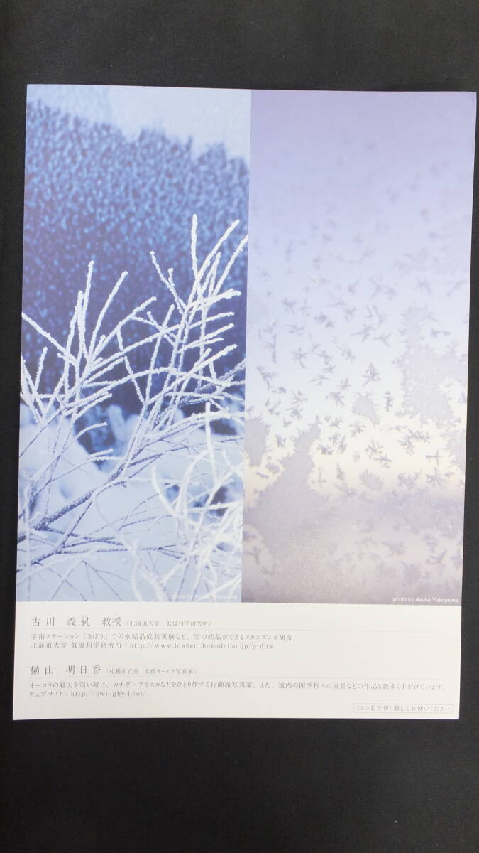 ☆北海道 フレーム切手 空からの贈り物2011 雪の結晶 十勝岳 80円×10枚 おまけ付き 新品未使用 日本郵便 郵便局の画像2