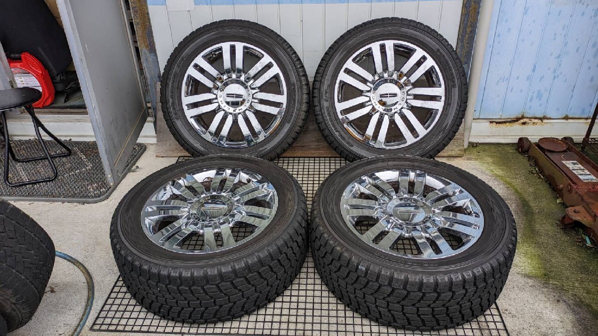 フォード LINCOLN 純正 285/50R20 8.5J+44 6穴 PCD135 20インチ 2009年制 スタッドレスタイヤホイール 4本セット