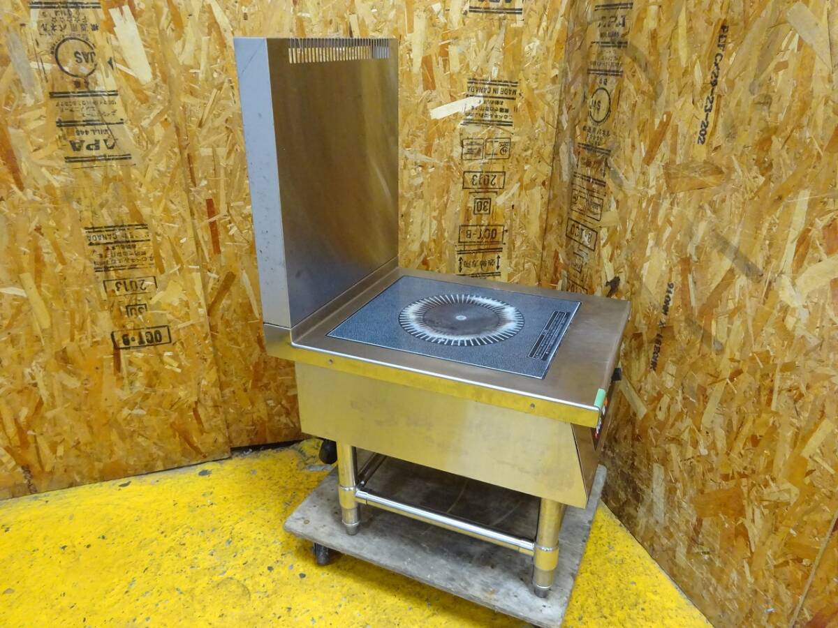 (1274)タニコー 業務用 ローレンジ IH調理器 IHコンロ TIH-L5N 2021年製 三相200V W450×D600×H450 BG500mm 中古 厨房 引き取りも歓迎の画像10