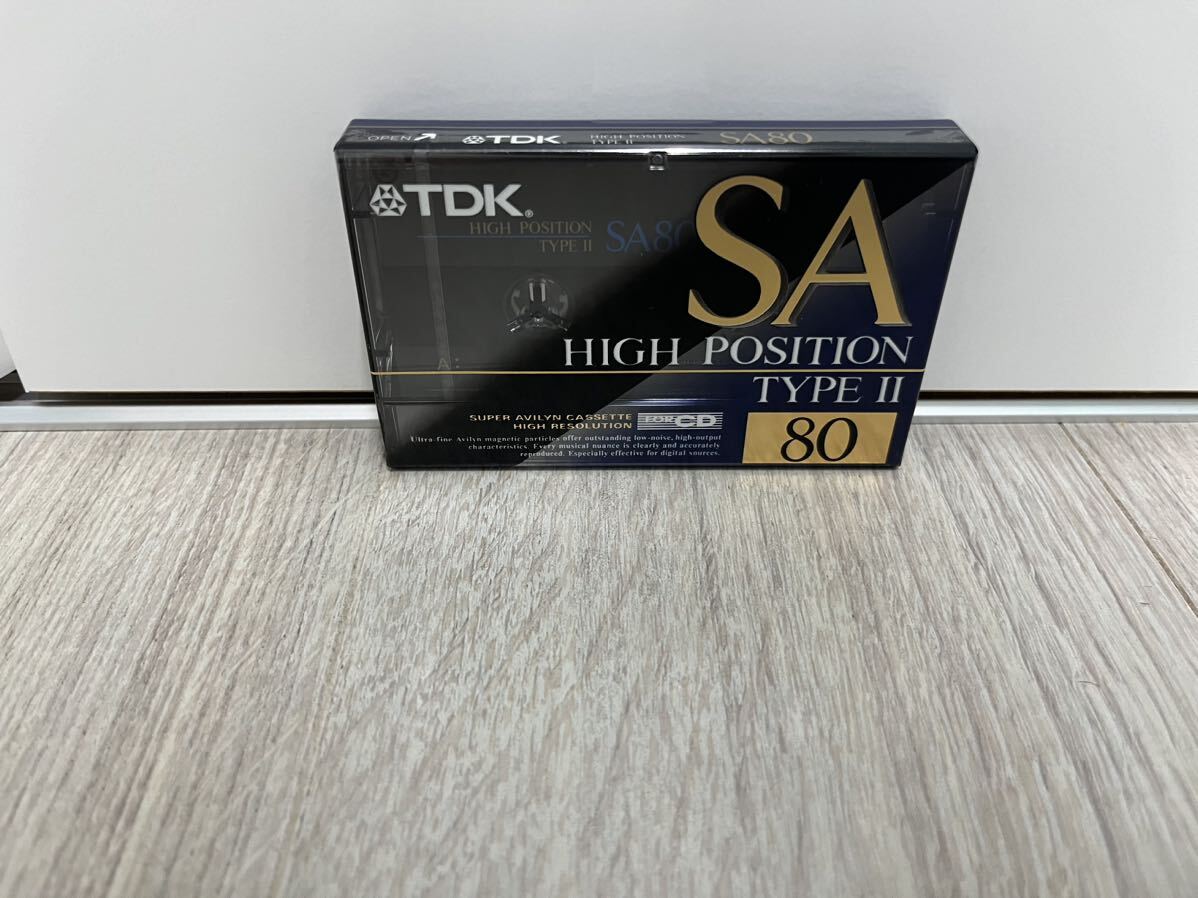 【希少・未使用品】TDK SA 80 ハイポジション カセットテープ HIGH POSITION SA-80R 音楽録音用の画像1