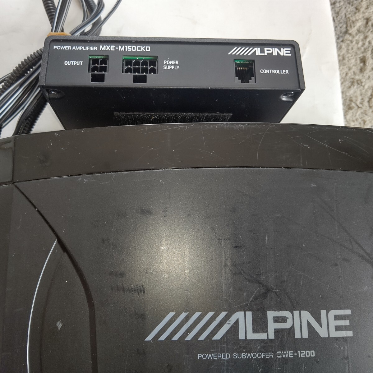 アルパイン ALPINE サブウーファー SWE-1200 コントローラー無し 動作品の画像7