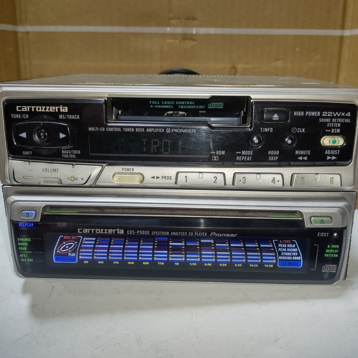 カロッツェリア CD/カセット CDS-P5000zy KEH-P3786zy 難あり 動作品_画像3