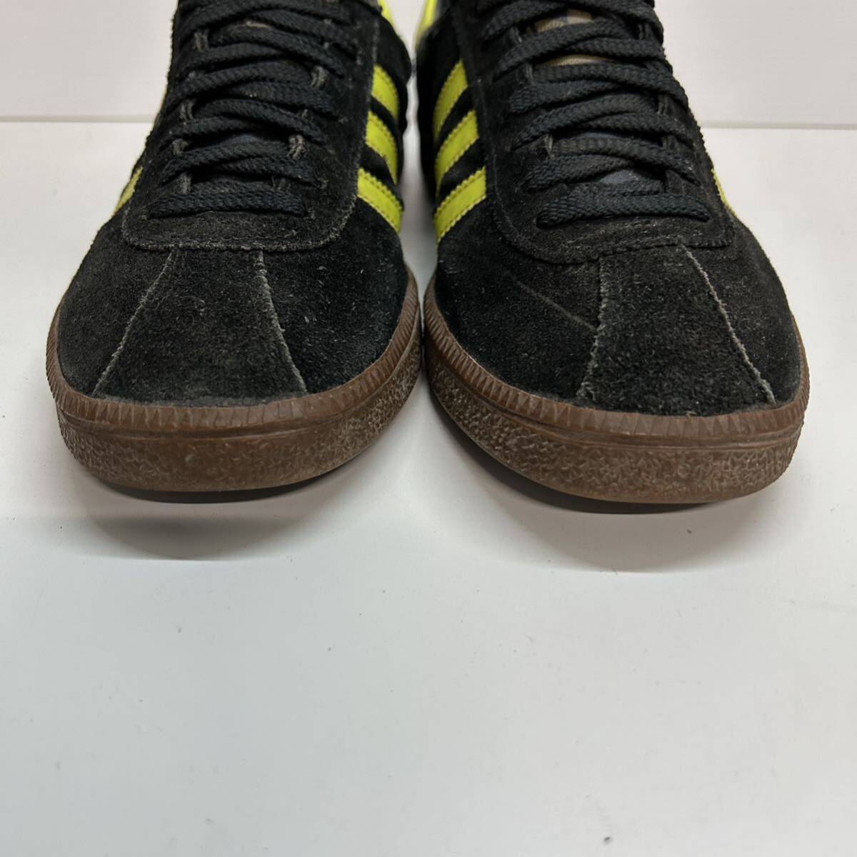 C273 adidas Originals MUNCHEN アディダス ミュンヘン 1997年製 AC3089 ローカットスニーカー US8.5 (27.0) ブラック イエロー_画像7