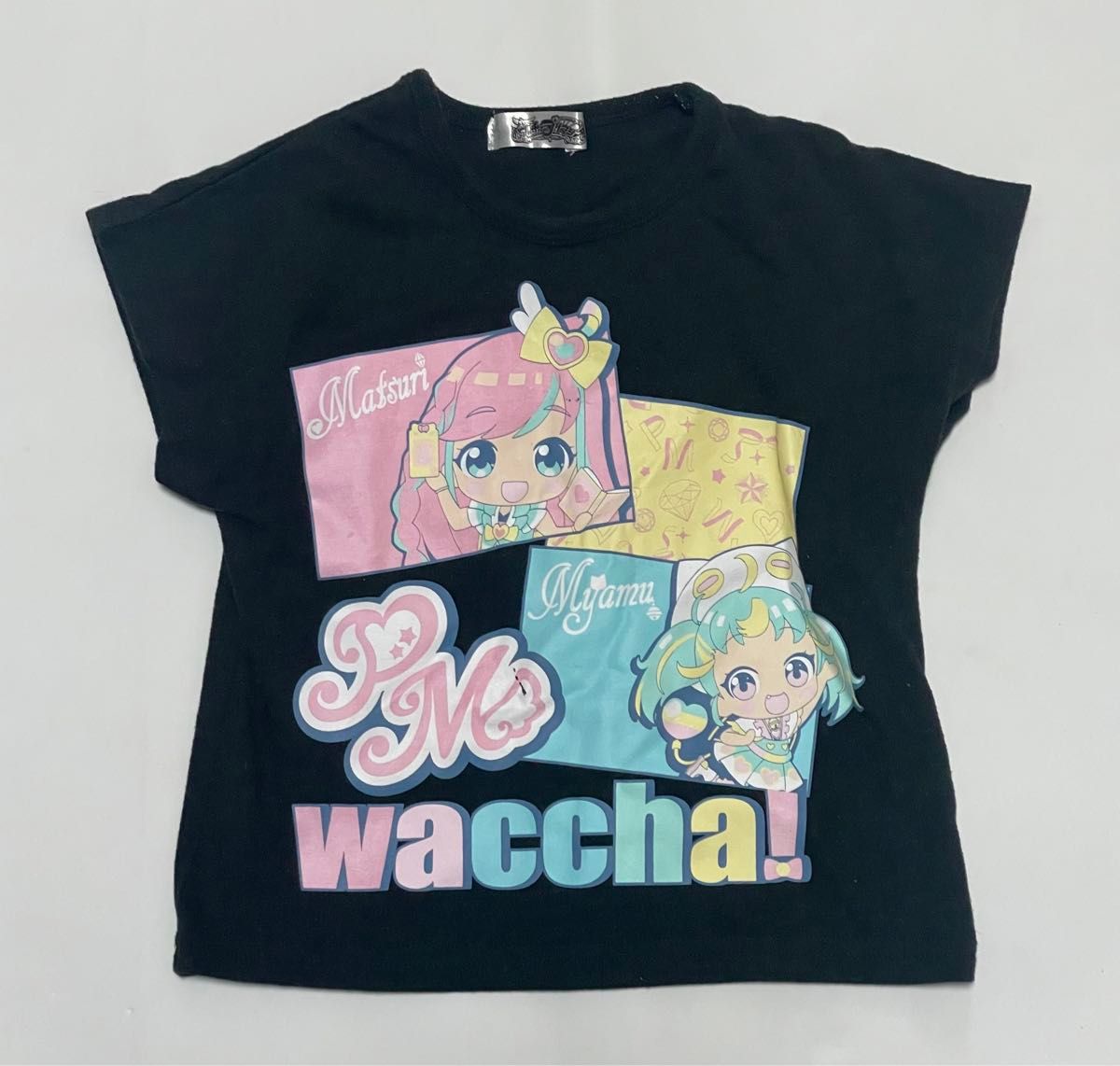 ワッチャプリマジ　Tシャツ　２枚組　古着　110cm まとめ売り　子ども　服　衣類　キャラ　プリント