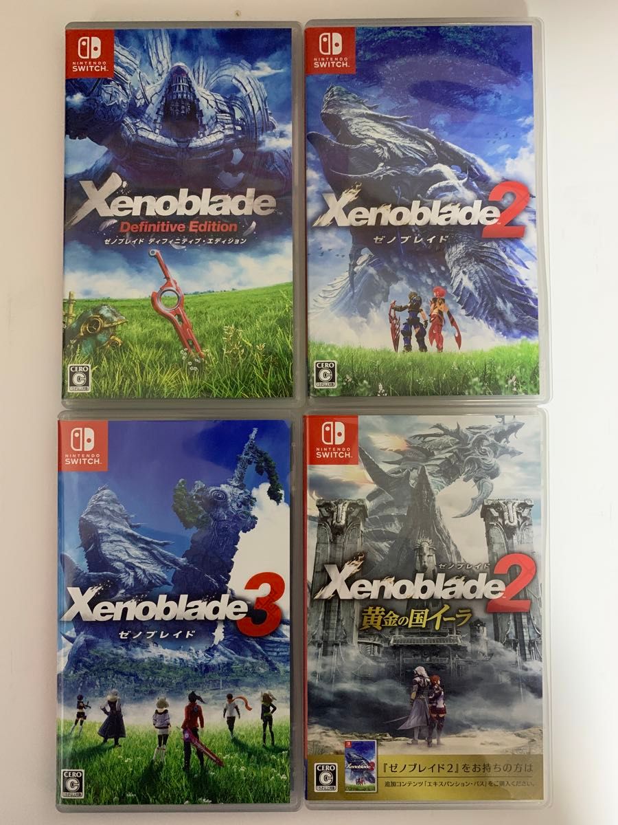 中古Switchソフト ゼノブレイド1・2・3・黄金のイーラ 4本セット 任天堂 Xenoblade DE