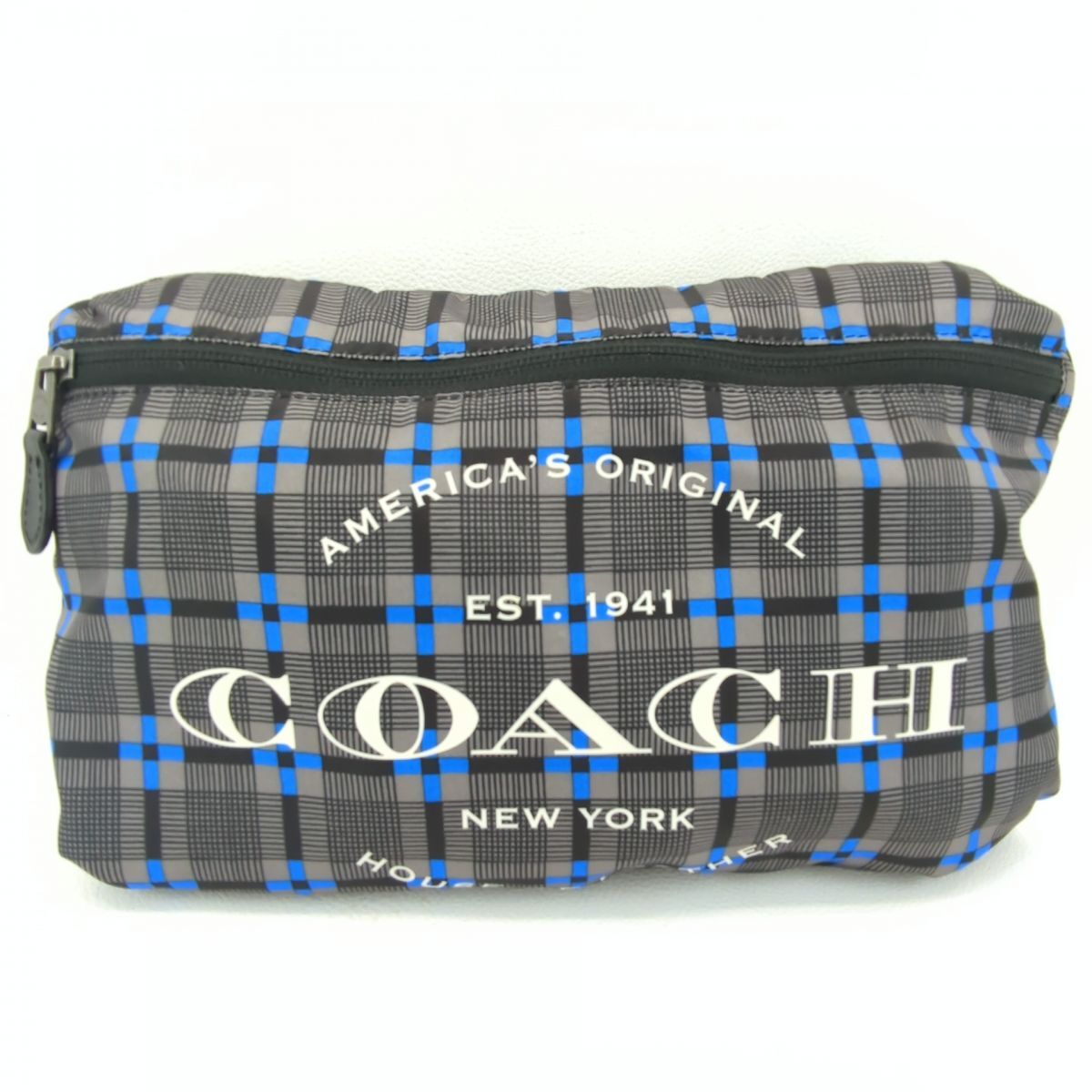 コーチ　折りたたみボストンバッグ　エコバッグ　ポケッタブル　ナイロンバッグ　COACH　中古　◆3111/藤枝インター店_画像1