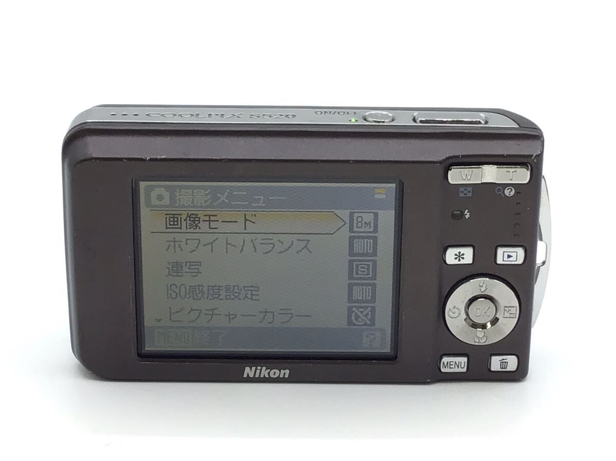 53737 【動作品】 Nikon ニコン COOLPIX S520 コンパクトデジタルカメラ 純正バッテリー付属の画像6