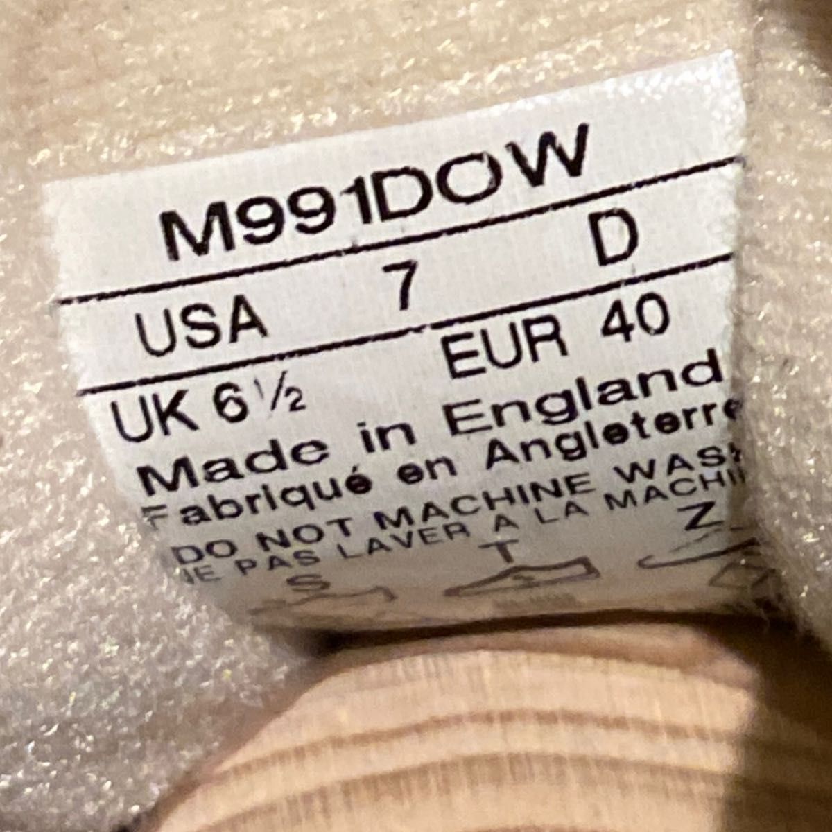 ニューバランス　M991DOW メンズ　25cm 英国　スニーカー　美品