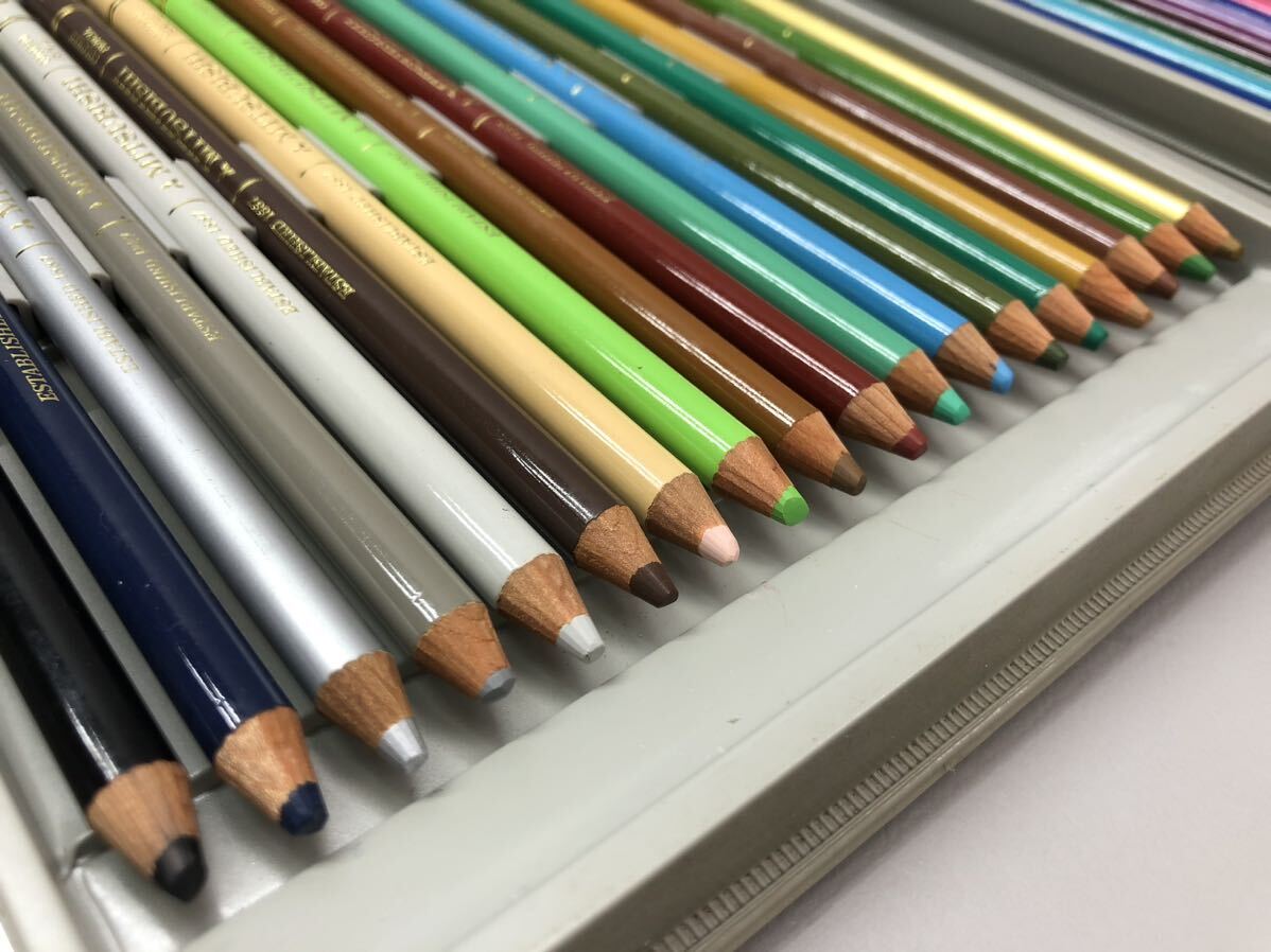 T# MITSUBISHI Mitsubishi карандаш uni Uni цветные карандаши цвет авторучка порог двери 36 -цветный набор box type кейс материалы для рисования цвет покрытие изобразительное искусство подлинная вещь коллекция б/у товар 