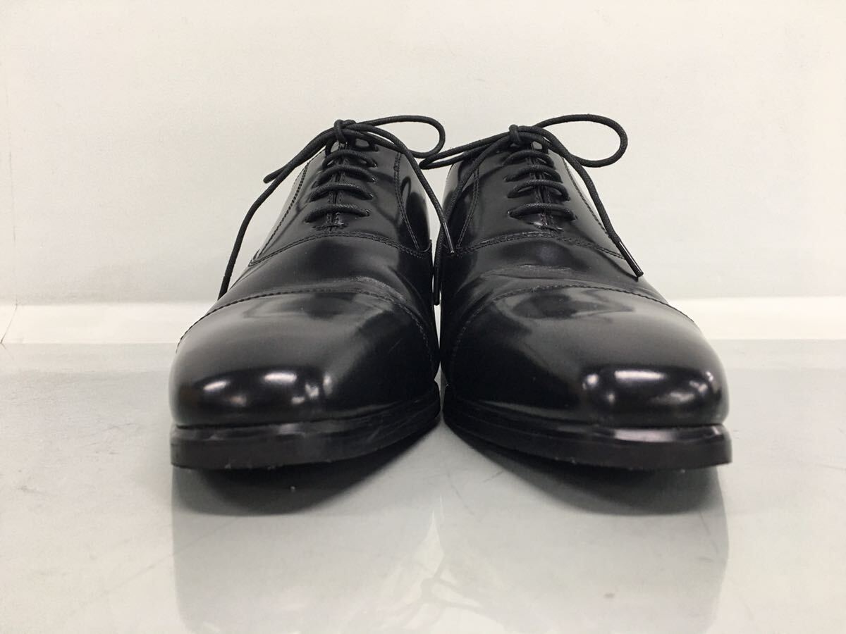 SU■ MA-JI MASATOMO マージマサトモ ビジネスシューズ 黒 ブラック メンズ 25.5cm プレーントゥ レザー 革靴 ドレスシューズ 靴 中古品の画像2