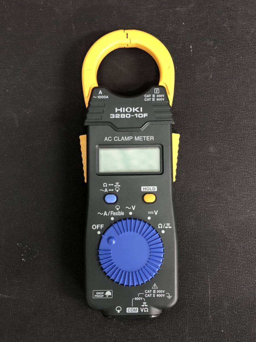 H# HIOKI day .AC clamp meter 3280-10F electric current series measuring instrument alternating current electric current measurement voltage measurement resistance measurement cable soft case attaching electrification verification settled beautiful goods 