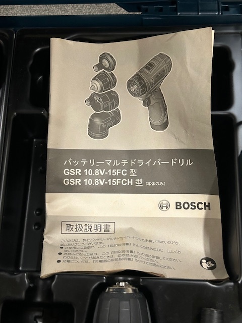 【中古品】ボッシュ 10.8V コードレス マルチ ドライバー ドリル バッテリー 充電器 BOSCH Professional GSR 10.8V-35FC スミ打ち_画像5