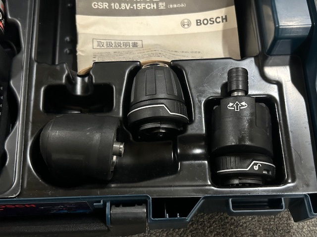 【中古品】ボッシュ 10.8V コードレス マルチ ドライバー ドリル バッテリー 充電器 BOSCH Professional GSR 10.8V-35FC スミ打ち_画像4