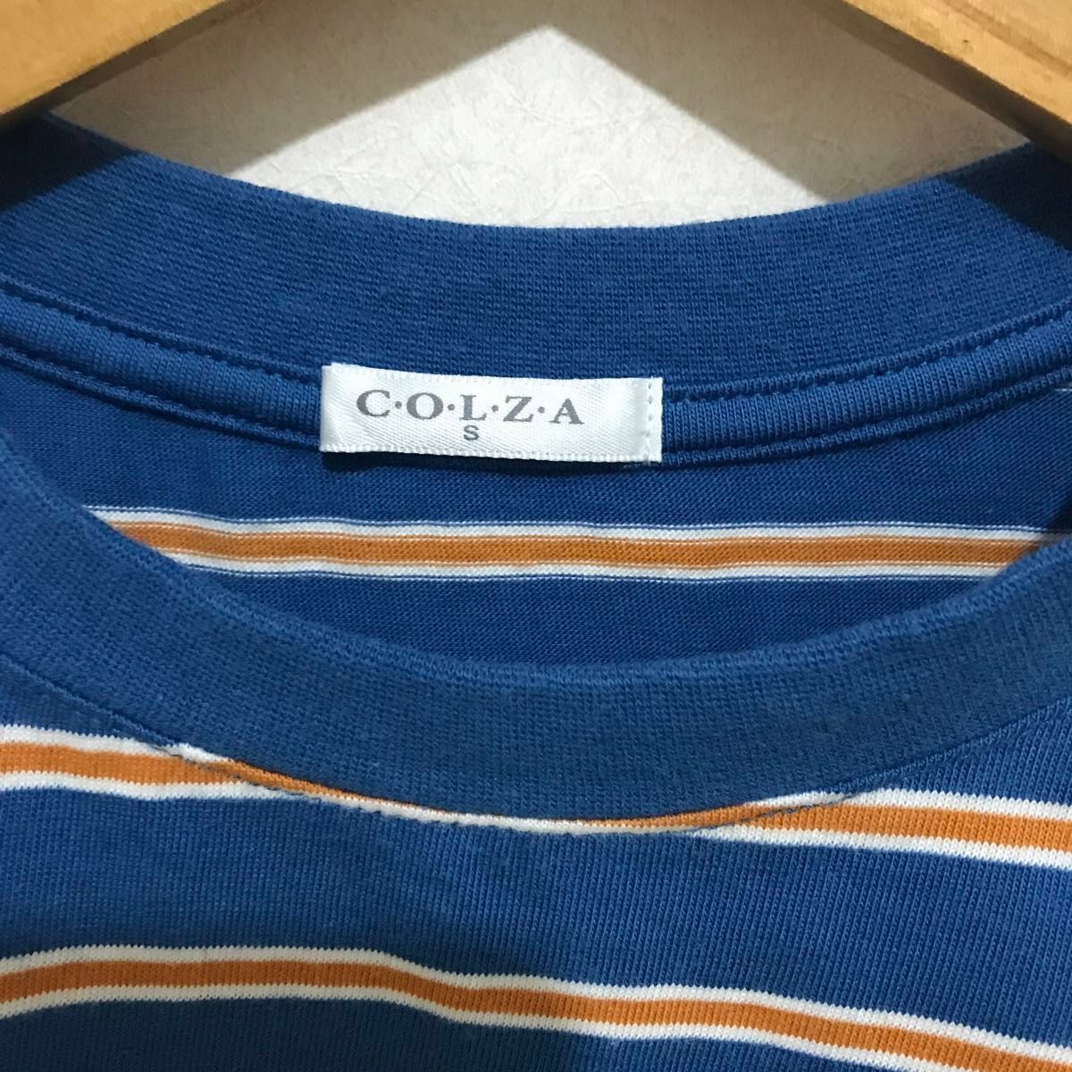 ⑤④  Honeys  COLZA  ボーダーTシャツ 半袖 Ｓ