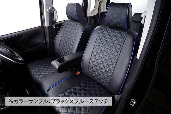 【Clazzio Quilting Type】ホンダ HONDA N-BOXカスタム 2列目アームレスト有り JF3 / JF4 ◆ キルティングタイプ★本革調シートカバー_画像3