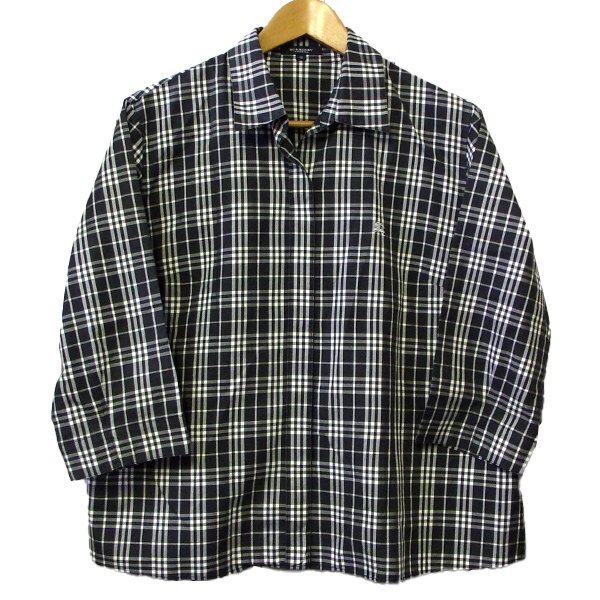  Burberry Burberry check shirt 7 minute sleeve 15 tops [329811]