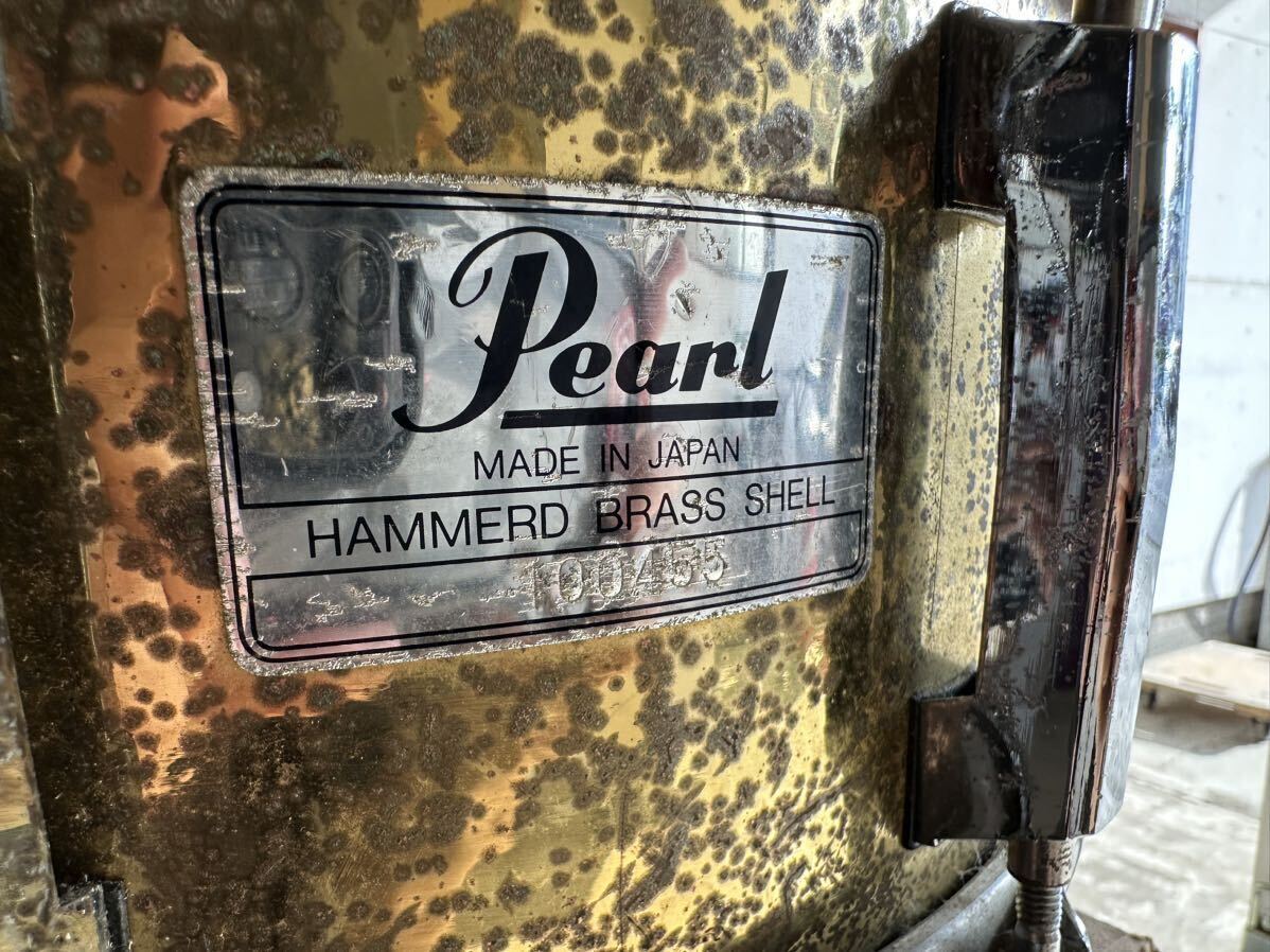 Pearl HAMMERD BRASS SHELL スネアドラム 14×6.5 の画像10