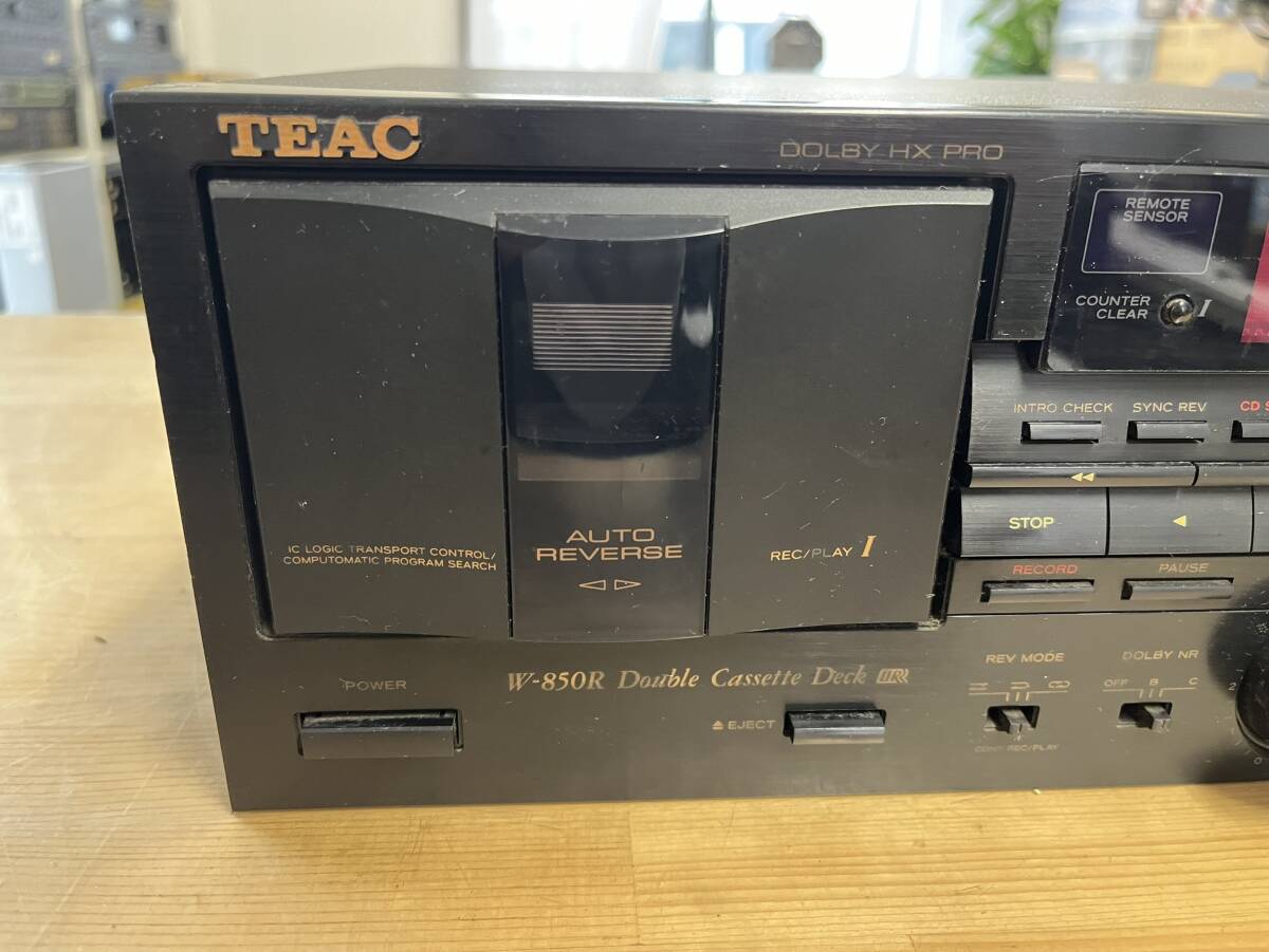 TEAC W-850R ティアック ダブルカセットデッキ 現状品の画像2