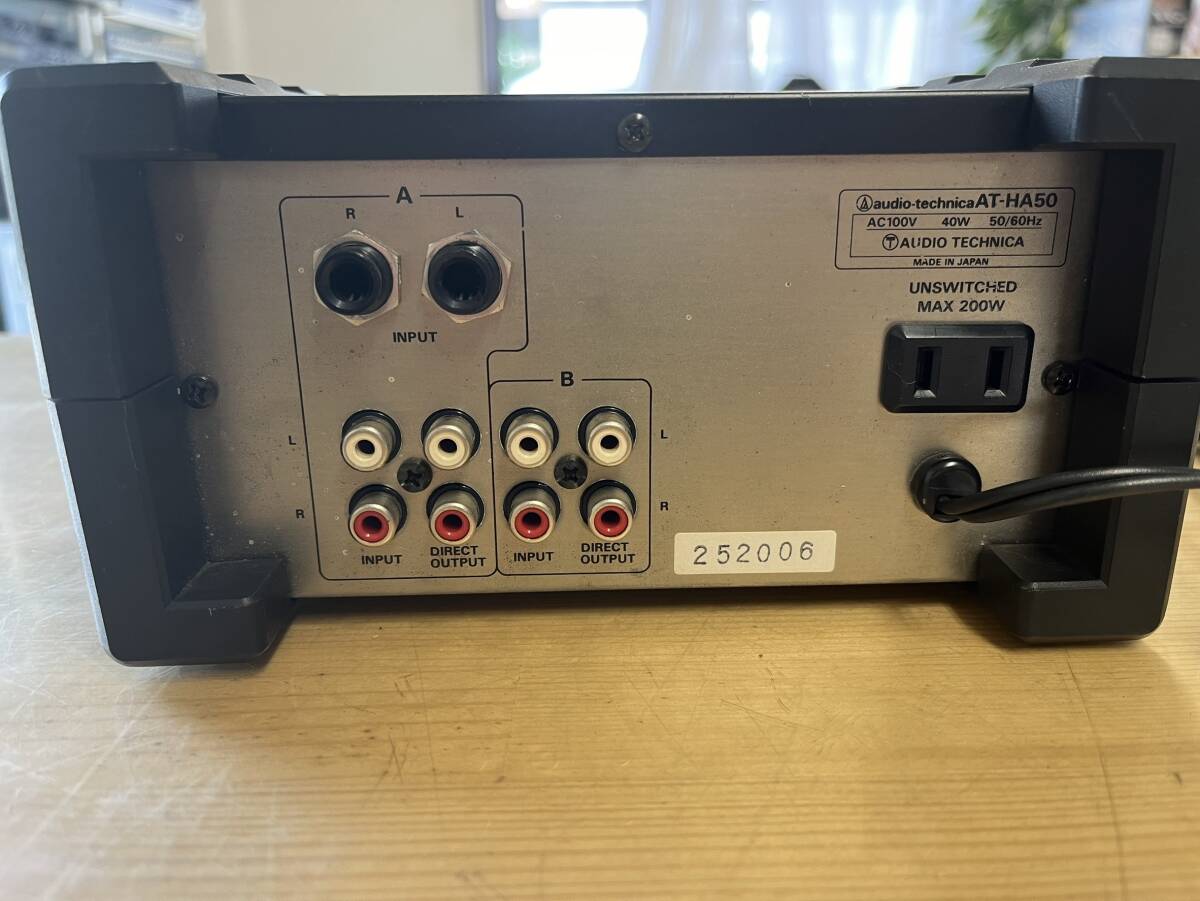 audio-technica AT-HA50 オーディオテクニカ ヘッドホンアンプ 現状品①の画像5