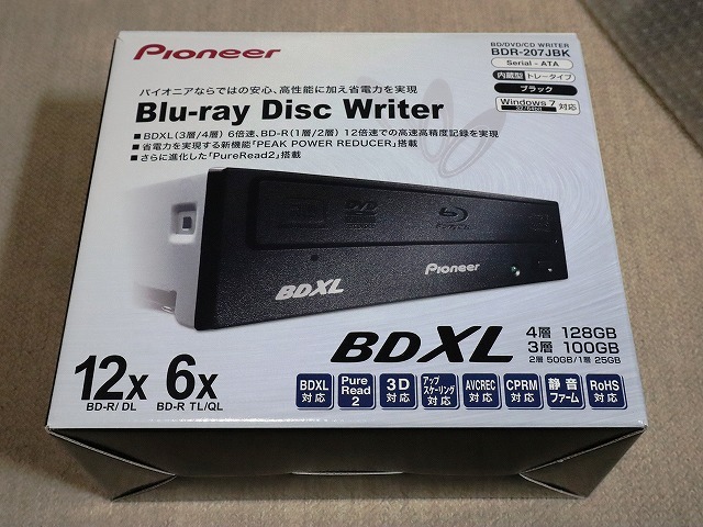 ■ パイオニア SATA BDXL ブルーレイドライブ BDR-207JBKの画像2