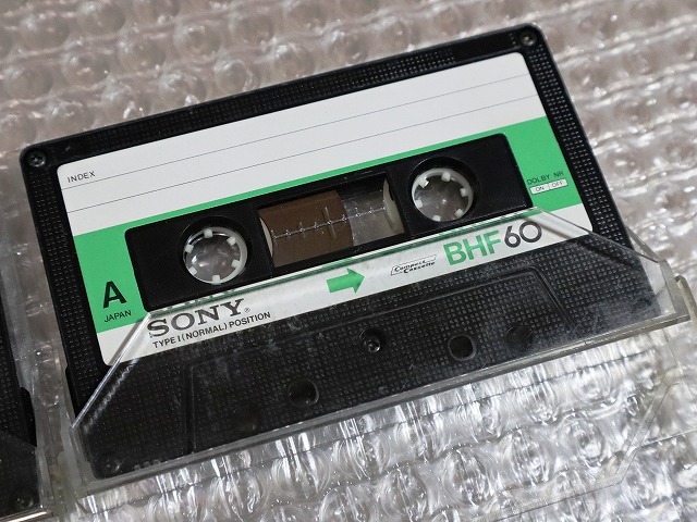 ■ 紙ラベル SONY BHF-60 カセットテープ 2本の画像3