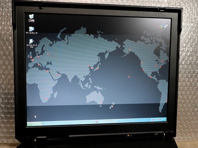 ■ IBM Windows XP, FDドライブ搭載 ThinkPad A30　レトロパソコン用に_FD搭載 IBM ThinkPad A30 レトロPC用に