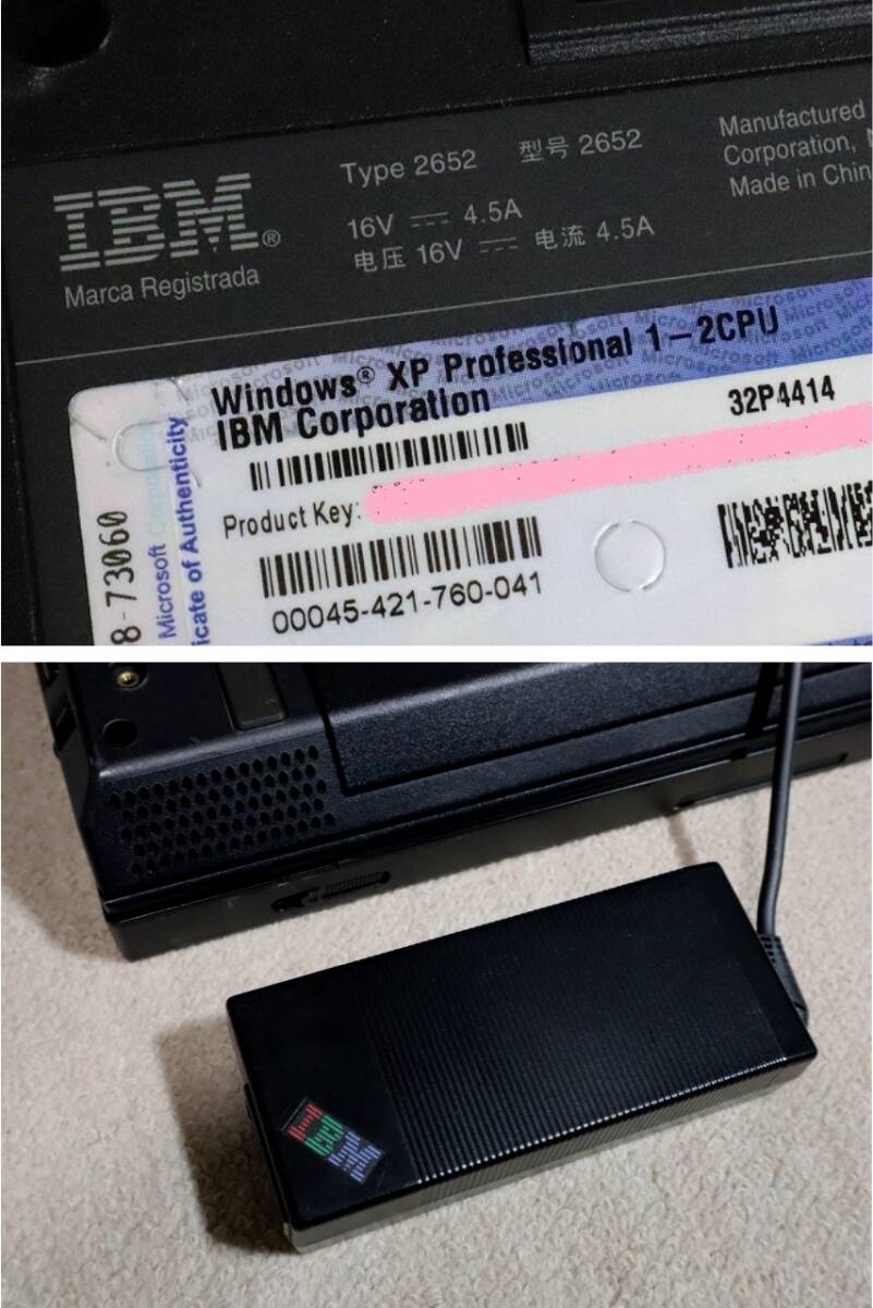 ■ IBM Windows XP, FDドライブ搭載 ThinkPad A30　レトロパソコン用に_FD搭載 IBM ThinkPad A30 レトロPC用に